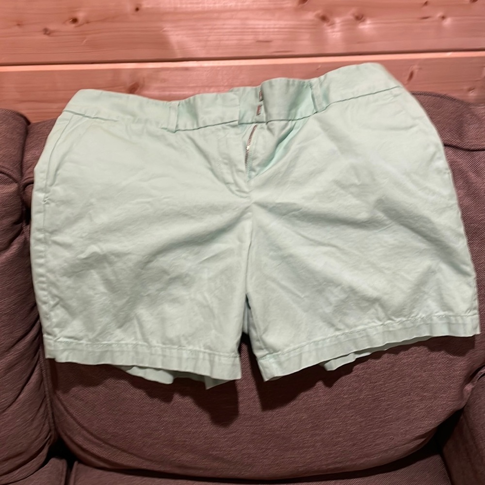 Mint green shorts